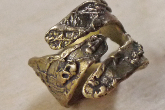 rustic and organic ring