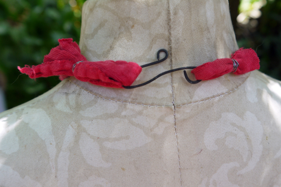 Airplane parts resin disc necklace