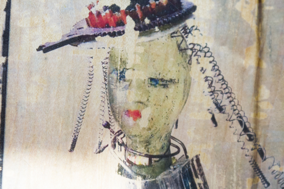 recycled mixed media art