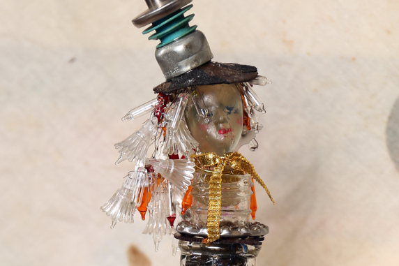 Steampunk ballerina Beatrix sculpture