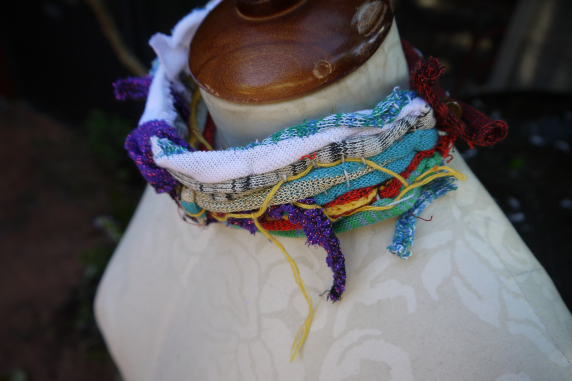 Bohemian yarn necklace