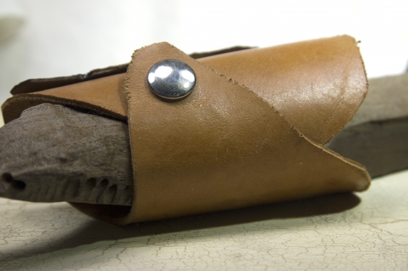 recycled leather bracelet