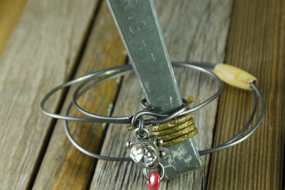 industrial steel bracelet