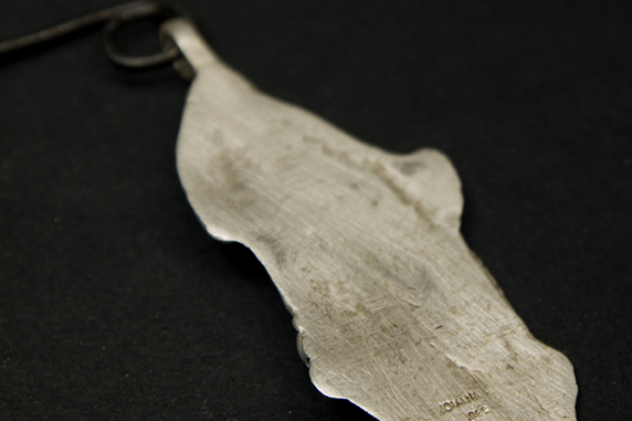 sterling silver leaf necklace