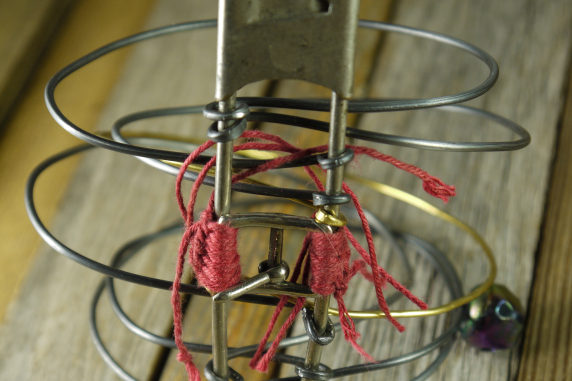 steel + brass wire bracelet