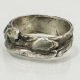 sculptural men's ring sterling silver men's ring