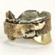 mixed metals unisex sculptural ring