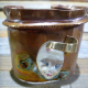resin face Resin face fold formed cuff bracelet with green patina