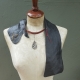contemporary art jewelry leather collar