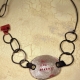 "Be the change" pewter bracelet necklace conversion