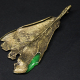 beautiful leaf pendant cast bronze