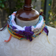 Colorful boho choker Colorful boho yarn choker