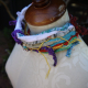 Upcycled Bohemian fun Bohemian yarn necklace