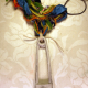 large cast concrete safety pin Colorful yarn and concrete safety pin necklace with steel links