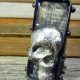 Silver solder skull Steampunk day of the dead men's adjustable ring