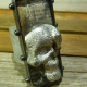 Set in Ice resin® Steampunk day of the dead men's adjustable ring