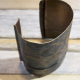adjustable Etched owl copper cuff bracelet