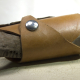 7" snap closure recycled leather bracelet