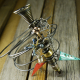 vintage jacks Industrial steel wire doorstop charm bangle bracelet