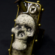 Industrial steampunk day of the dead men's ring
