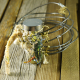 yarn bead Industrial steel wire, drawer pull and yarn bracelet
