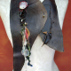 great accent piece organic jewelry brown bohemian leather vest style bib necklace