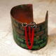 rings represent the hoops we have to jump through in life to overcome these obstacles Etched copper cuff "life" obstacles and hoops