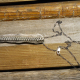 zipper necklace with chain sterling silver handcrafted jewlery