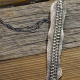 blackened sterling silver necklace organic boho necklace