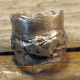 Blackened unisex organic pewter nugget terrain ring