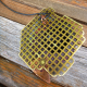 polished brass grid backdrop eco friendly jewelry