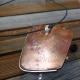 copper and sterling silver frame statement jewelry