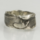 sculptural men's ring sterling silver men's ring