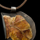concrete leaf on steel concrete jewelry