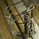 vintage key charm Industrial key hole steel wire bracelet