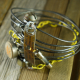 vintage iron plate Industrial steam punk steel wire bracelet