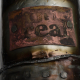 copper tag which I etched with the phrase "be real" Upcycled tin can cuff bracelet with copper tag