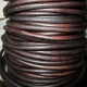 Vintage brown leather 4mm