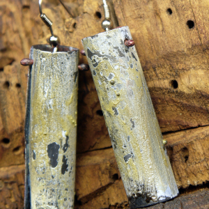 upcycled organic earrings