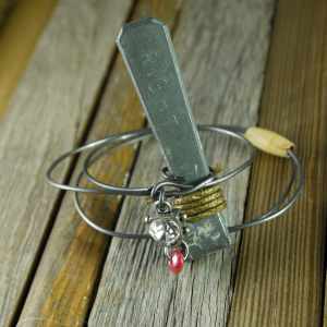 industrial steel bracelet