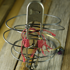 steel + brass wire bracelet