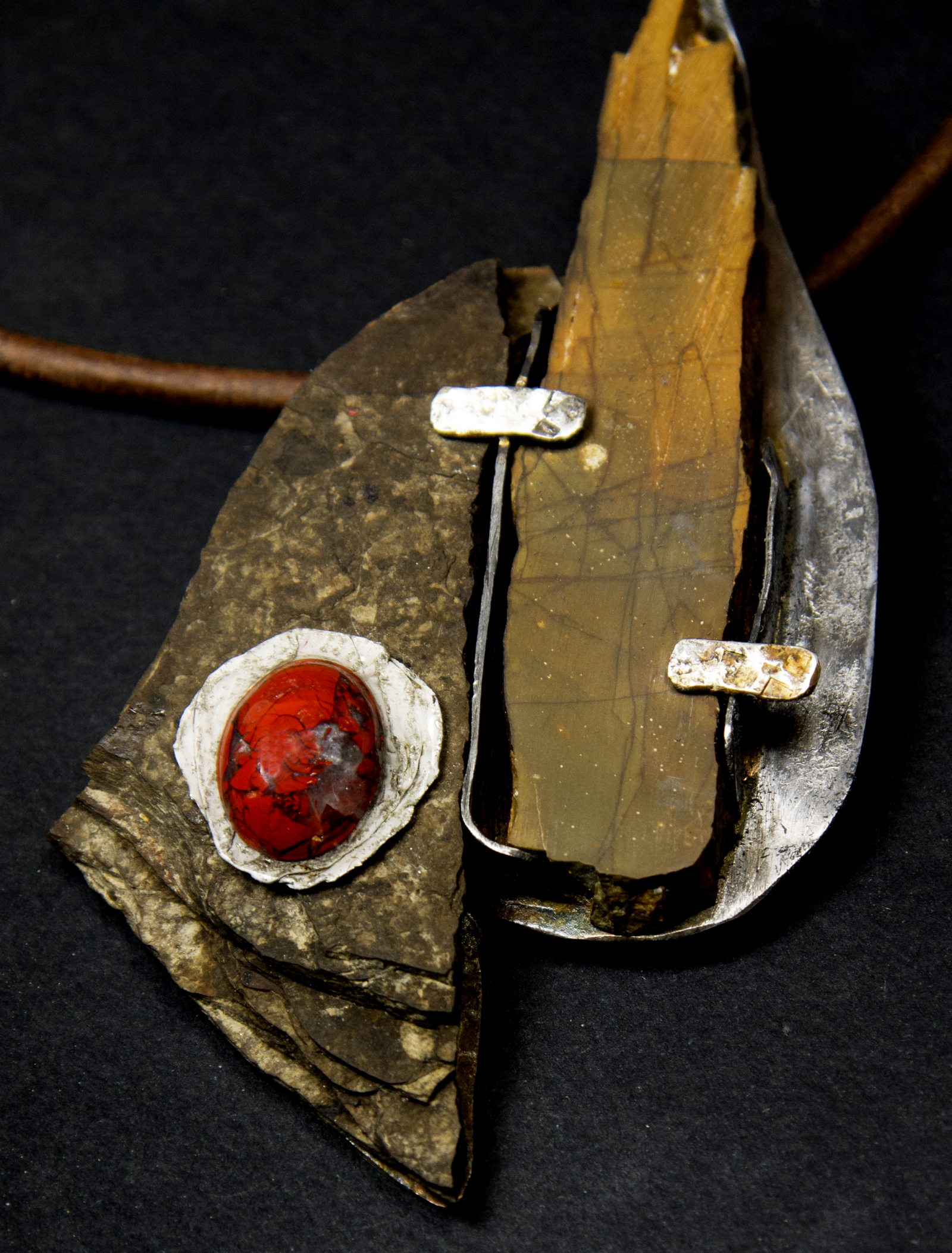 Dueling Stones Red Jasper Pendant Jomama Dueling Stones Red Jasper Pendant